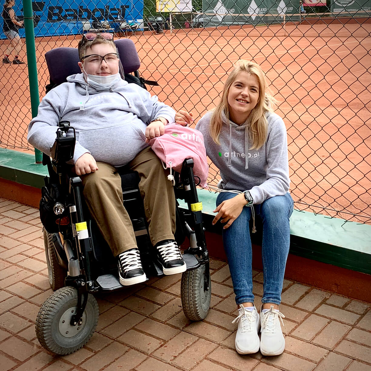 Kamil Tunkiewicz razem z koleżanką podczas turnieju WAMA Ladies Open w Olsztynie